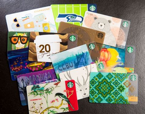 starbucks cards from around the world.